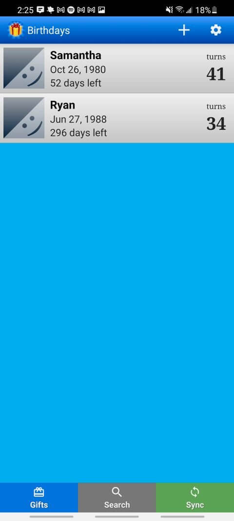 Birthdays for Android