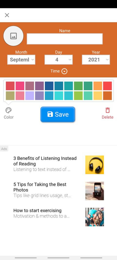App Birthday Countdown