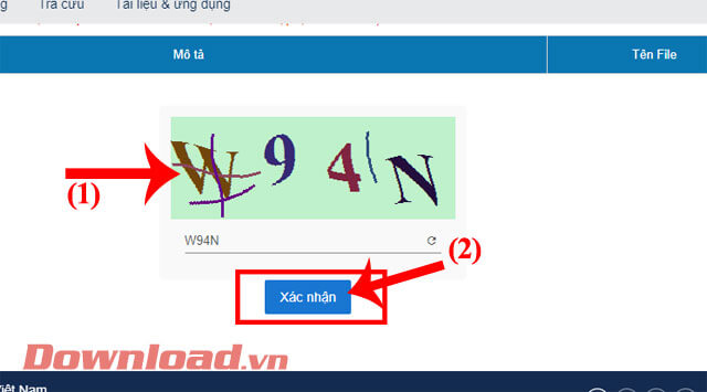 <p><strong>Bước 8: </strong>Kéo màn hình xuống phía dưới, <strong>nhập mã xác thực</strong>, sau đó