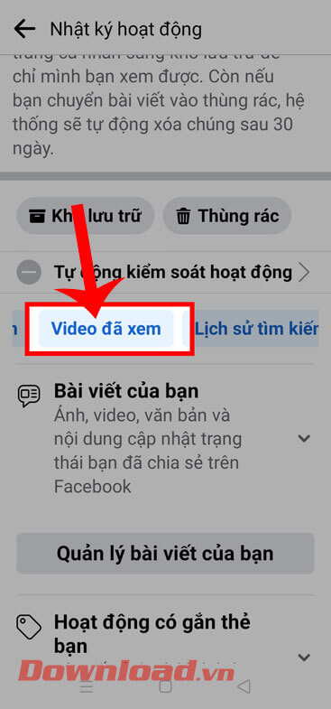 <p><strong>Bước 4: </strong>Tại <em>Nhật ký hoạt động của Facebook</em>, kéo thanh <strong>tag màu xanh