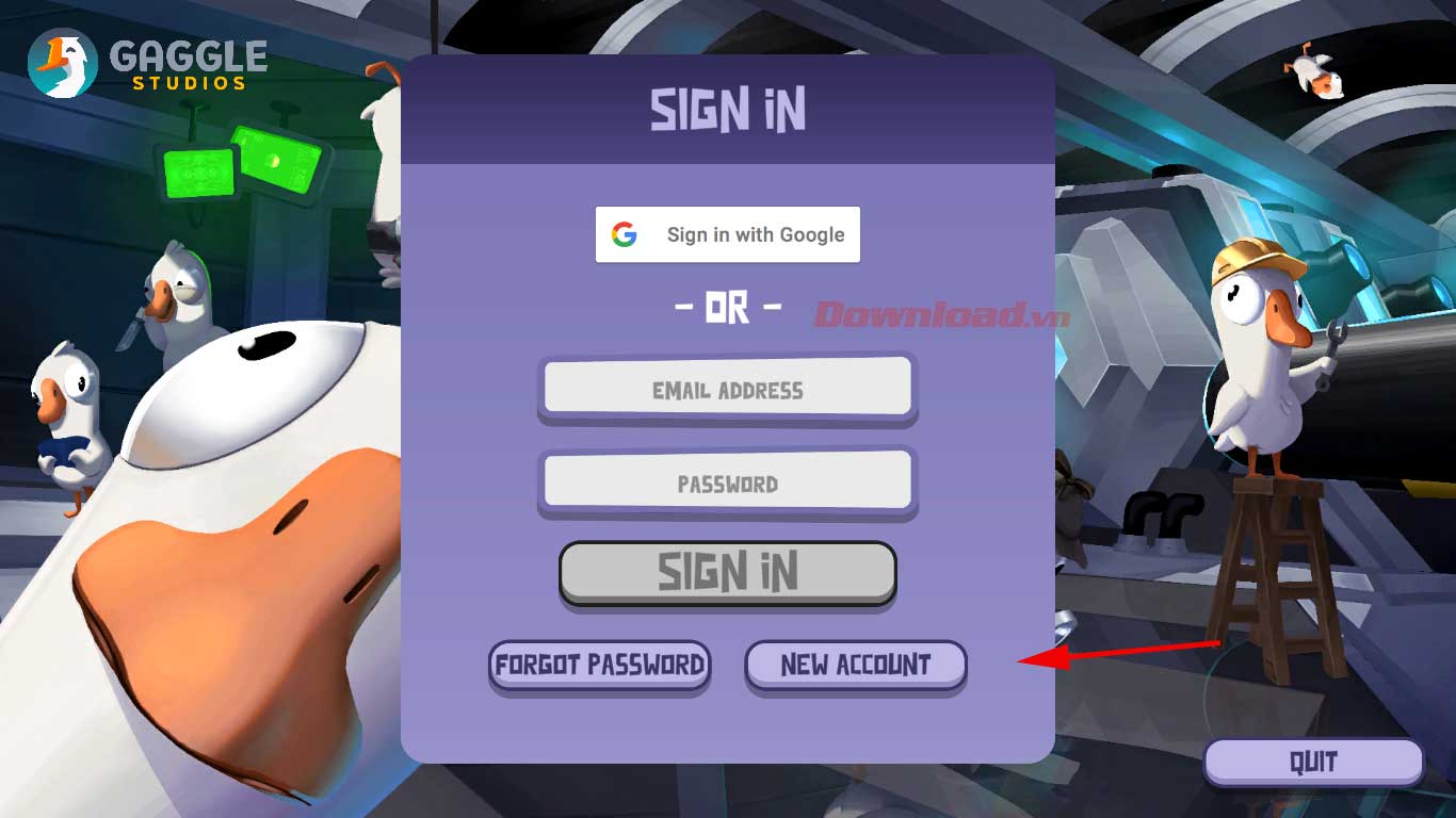 <p>9. Giờ bạn cần tạo tài khoản mới. Click <strong>New Account</strong>.</p>