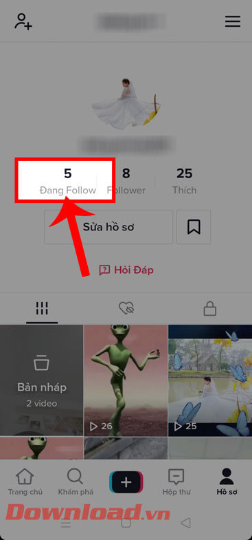 <p><strong>Bước 3: </strong>Lúc này trên màn hình sẽ hiển thị toàn bộ những tài khoản TikTok mà mình