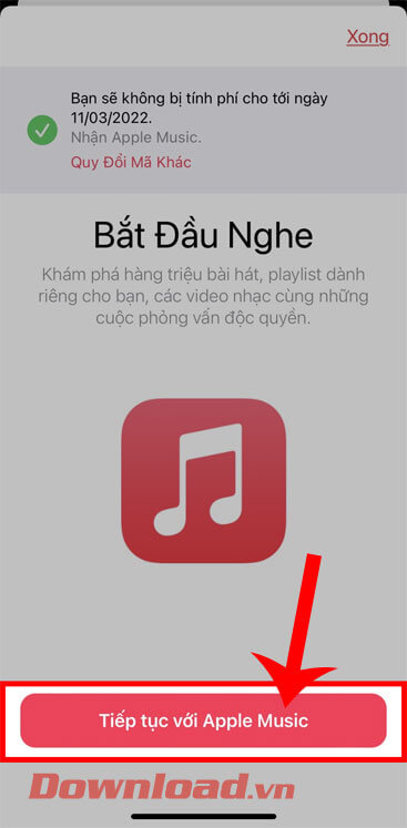 <p><strong>Bước 5: </strong>Trên màn hình khi này sẽ hiển thị thông báo đăng ký nhận 5 tháng sử dụng