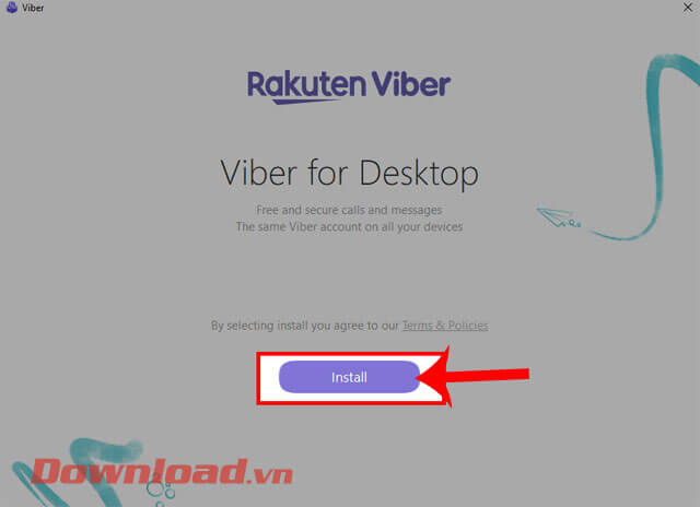 <p><strong>Bước 2:</strong> Sau khi đã tải file cài đặt của Viber về máy tính thành công, tại khung