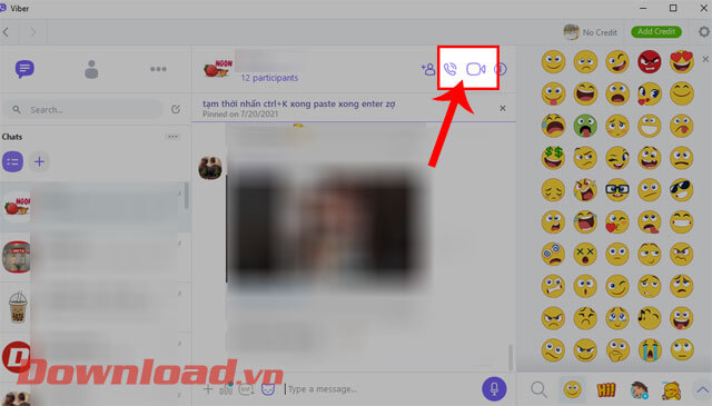 <p>Để thực hiện cuộc gọi trên Viber PC, thì trước tiên chúng ta sẽ truy cập vào cuộc trò chuyện mà mình