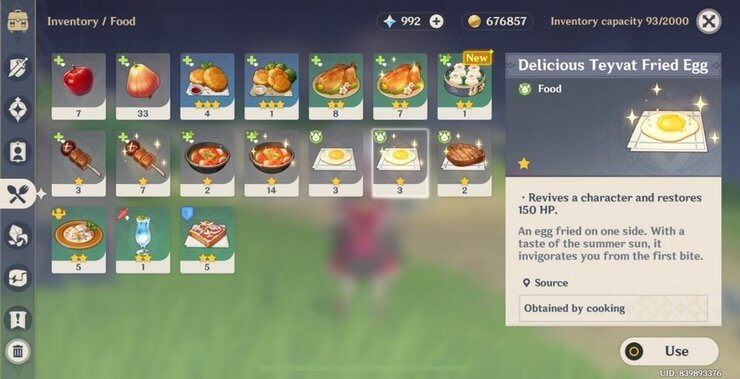 Trứng chiên Teyvat