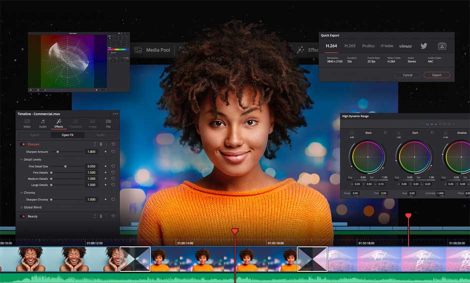 Phần mềm nối video DaVinci Resolve