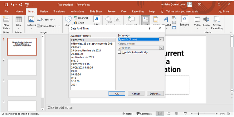 Chọn ngôn ngữ cho PowerPoint