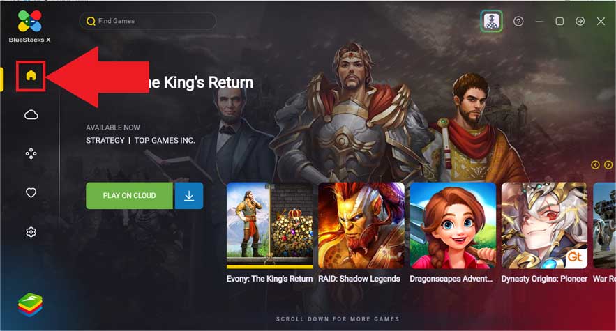 Trang chủ BlueStacks X