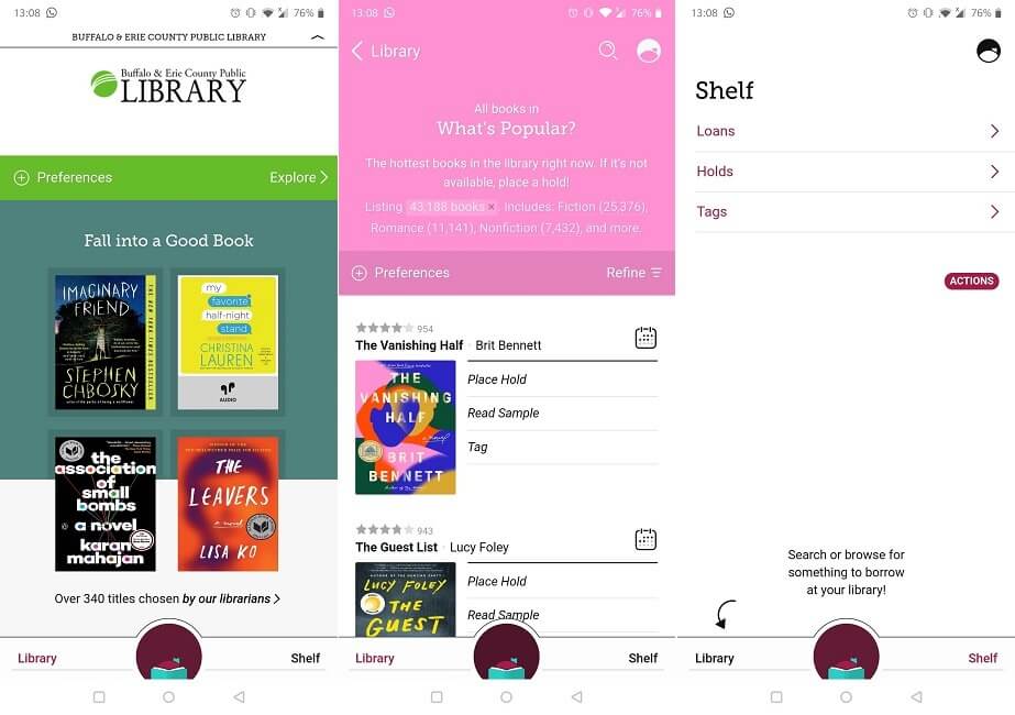Ứng dụng đọc sách cho Android