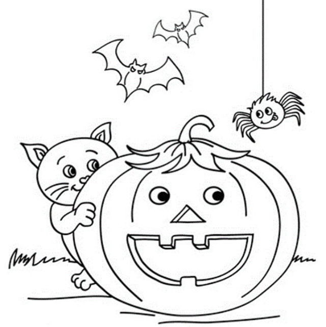 Tranh tô màu Halloween