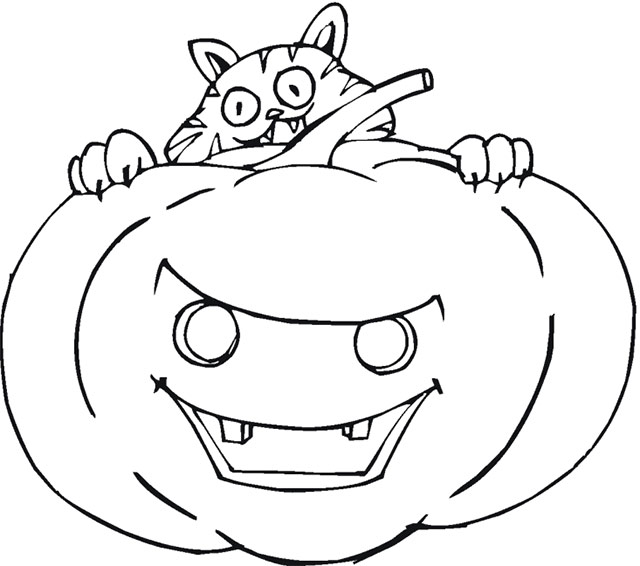Tranh tô màu Halloween