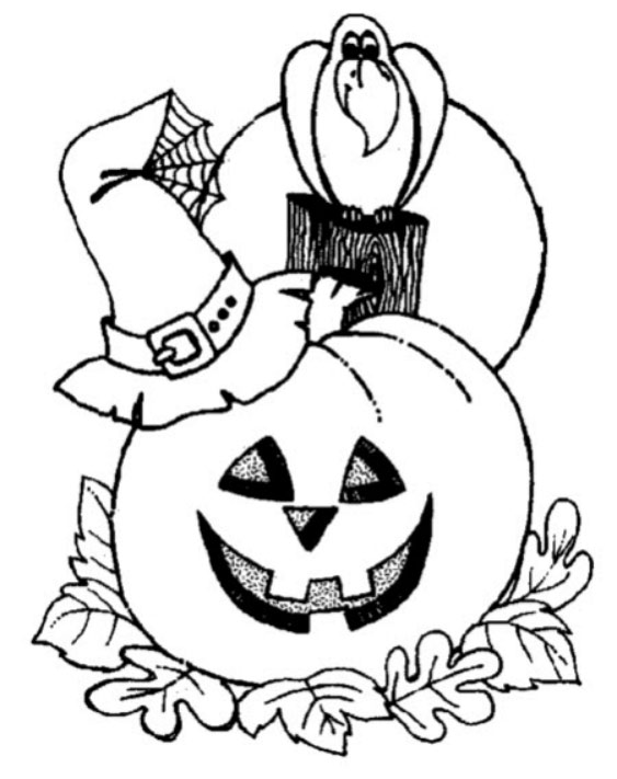 Tranh tô màu Halloween