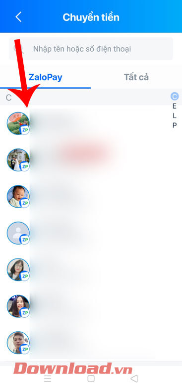 <p><strong>Bước 4: Chọn và nhập số điện thoại tài khoản ZaloPay</strong> mà bạn muốn chuyển tiền đến.</p>