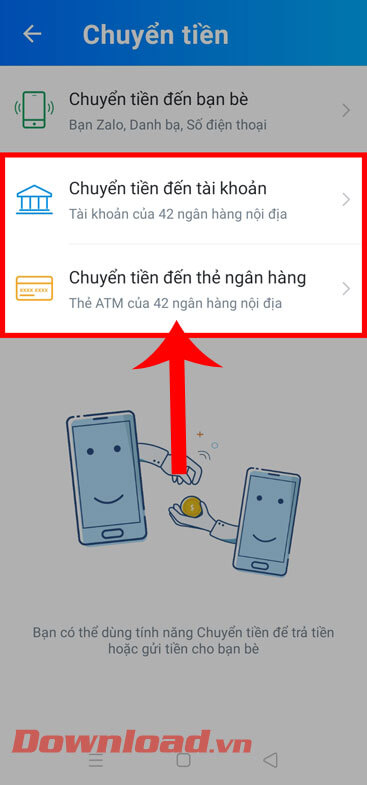 <p><strong>Bước 1: </strong>Giống với việc chuyển khoản sang tài khoản ZaloPay khác, thì tại mục <em>Chuyển