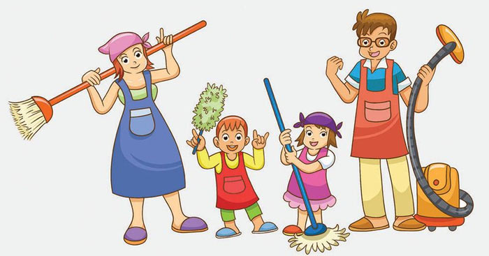 Đoạn văn tiếng Anh về chia sẻ việc nhà trong gia đình (16 mẫu) Lợi ích của việc chia sẻ công việc nhà bằng tiếng Anh