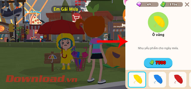 Chọn kiểu ô và áo mưa