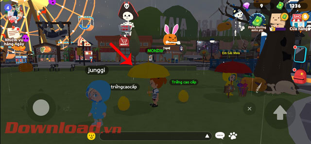 Bắt đầu dạo phố dưới mưa khi đã có ô