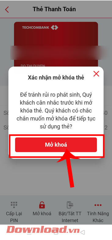 <p><strong>Bước 2: </strong>Trên màn hình lúc này xuất hiện khung cửa sổ thông báo “<em>Xác nhận mở