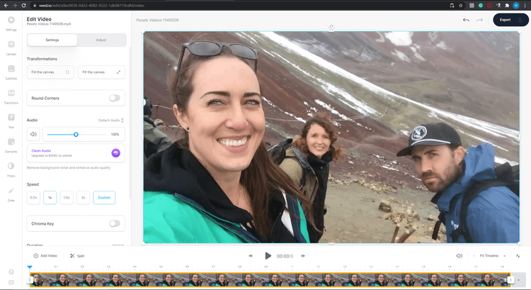 VEED giúp bạn chỉnh tốc độ video online dễ dàng