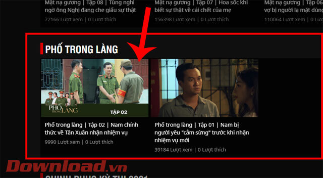 Ấn vào tập phim