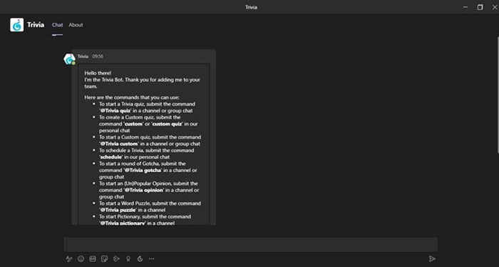 Trivia giúp bạn tạo những cuộc thi đố vui trong Teams