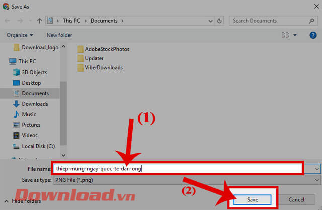 Hướng dẫn tạo thiệp chúc mừng ngày 19/11 trực tuyến 9 Đặt tên cho file hình ảnh của thiệp