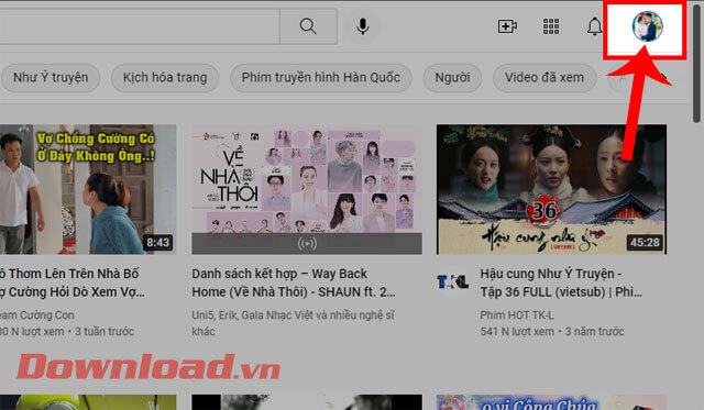 <p><strong>Bước 1: </strong>Trước tiên, sẽ<strong> truy cập vào trang Youtube</strong> trên trình duyệt