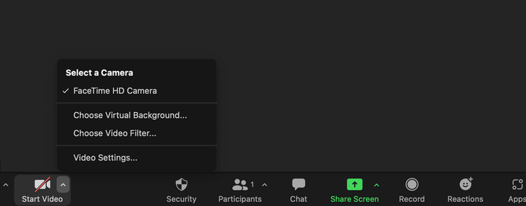 Chọn background ảo trên Zoom
