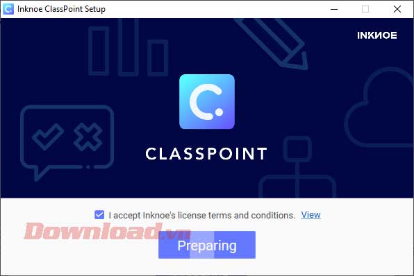 <p>5. Đợi vài giây để quá trình cài đặt ClassPoint hoàn tất.</p>