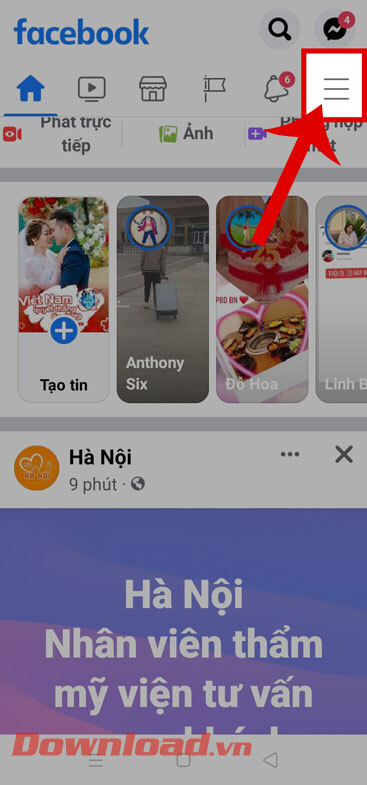 <p><strong>Bước 1:</strong> Đầu tiên, chúng ta sẽ <strong>mở ứng dụng Facebook </strong>trên điện thoại