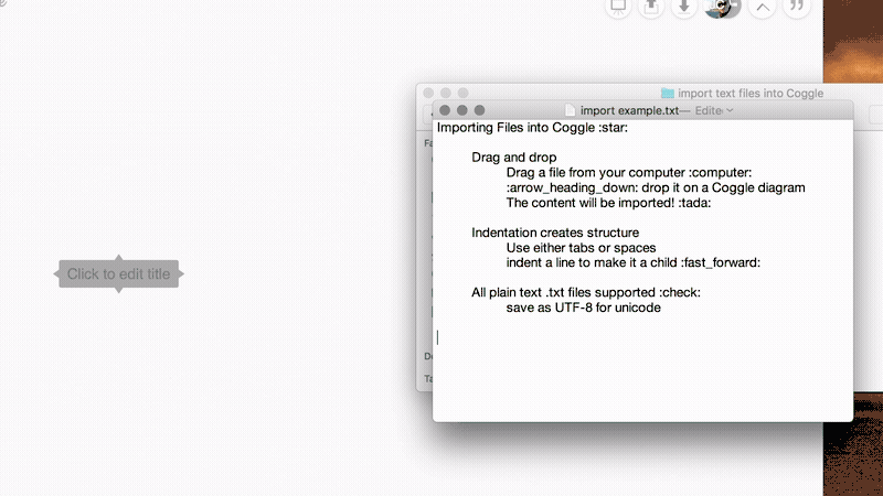 Hướng dẫn nhập file vào Coggle