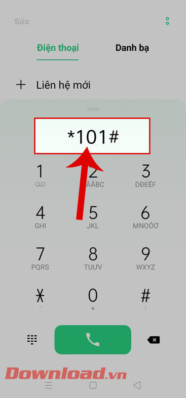 Gọi cho tổng đài *101#