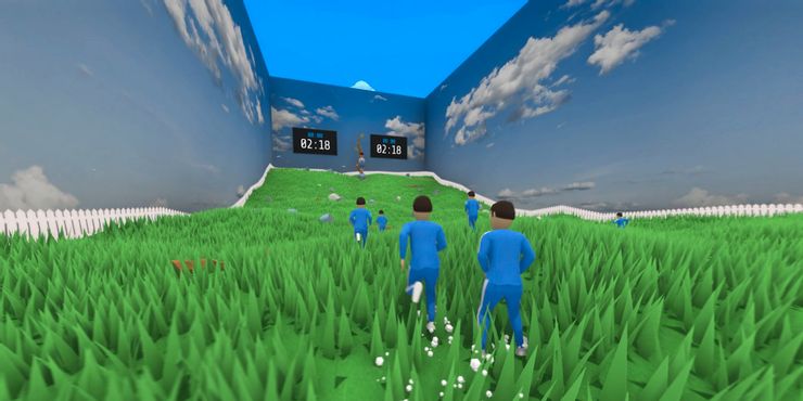 Game đèn đỏ đèn xanh giống Squid Game trong Trò chơi con cua