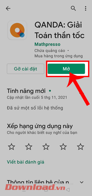 <p><strong>Bước 4: </strong>Khi này chúng ta sẽ đợi trong một lát để quá trình tải ứng dụng về máy được