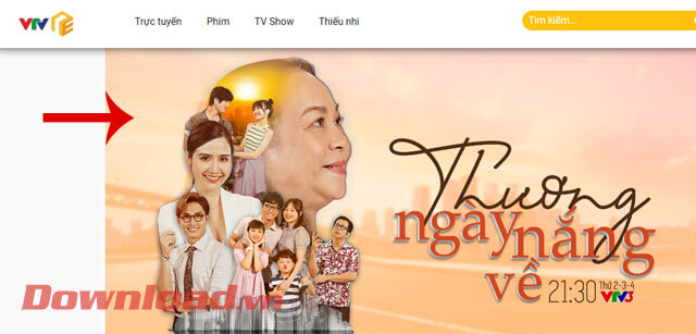 Nhấn vào poster của bộ phim