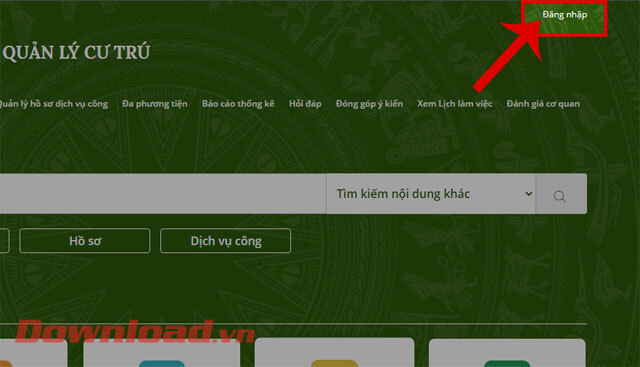 Click chuột vào nút Đăng nhập