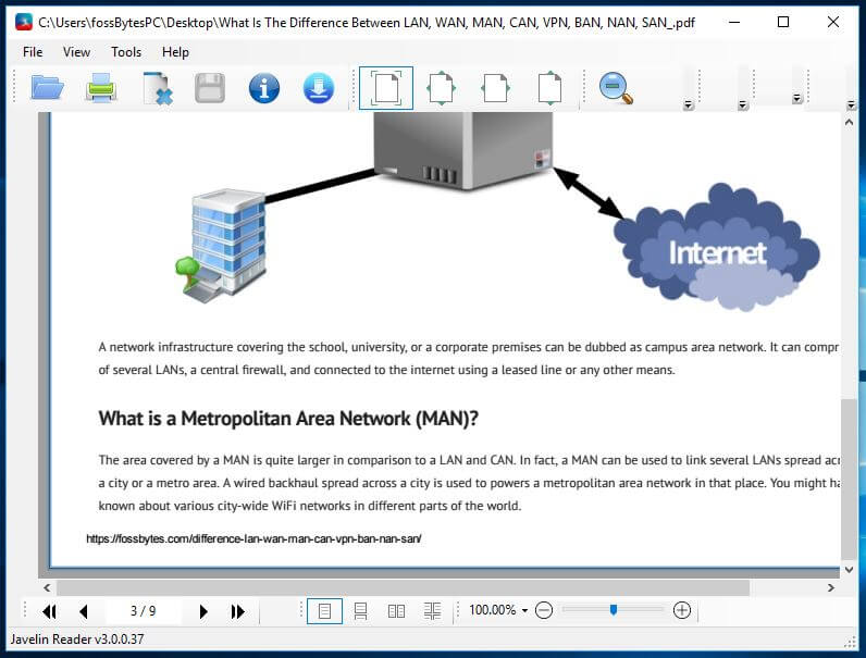 App đọc file PDF