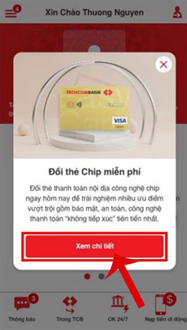 <p><strong>Bước 2:</strong> Tại giao diện chính của ứng dụng, xuất hiện khung cửa sổ thông báo <em>“Đổi