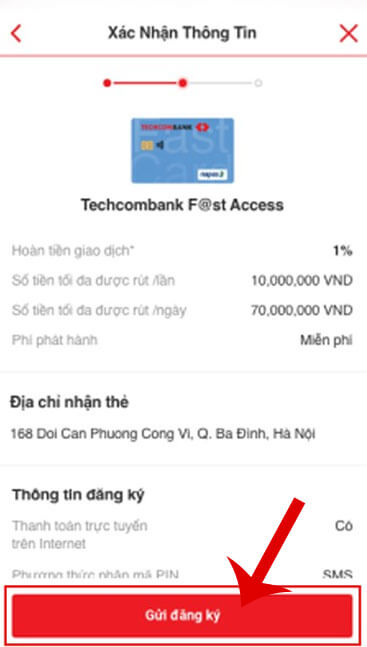 <p><strong>Bước 5:</strong> Lúc này tại cửa sổ <em>Xác nhận thông tin</em>, ấn vào nút<strong> Gửi đăng