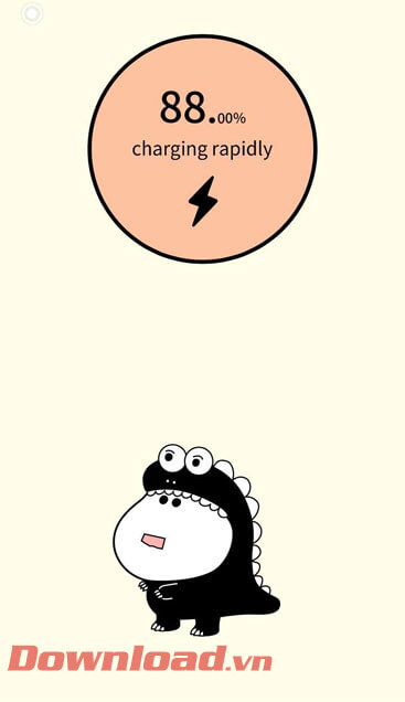 Hiệu ứng sạc pin sau khi được cài đặt