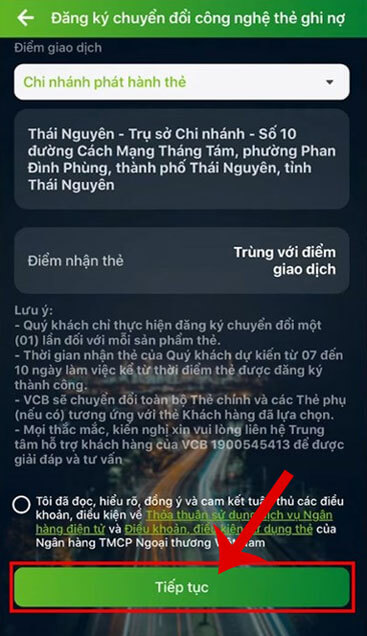 <p><strong>Bước 5: </strong>Sau khi đã điền đầy đủ thông tin cần thiết, vuốt màn hình xuống phía dưới,