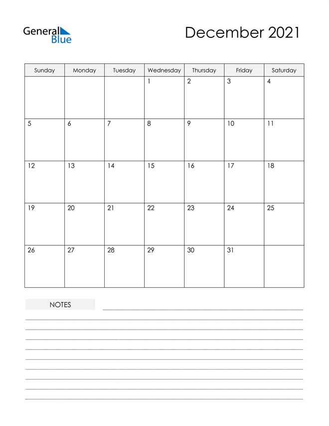 Lịch tháng 12 mẫu 3