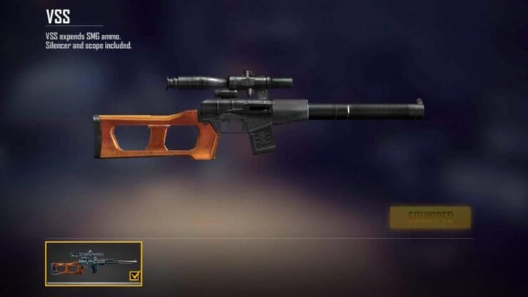 VSS-X cũng dùng đạn SMG giống MAC-10 