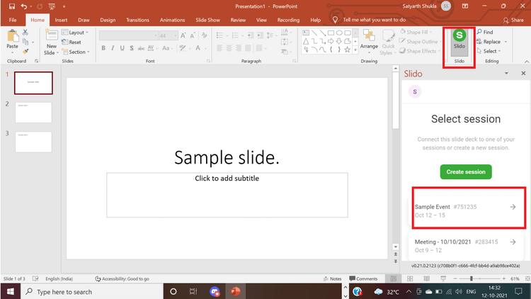 Tích hợp Slido vào PowerPoint