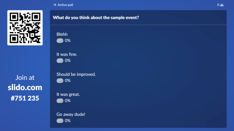 Bình chọn chạy trên PowerPoint