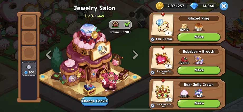 Thu thập tài nguyên để xây dựng các tòa nhà đáng giá trong Cookie Run: Kingdom