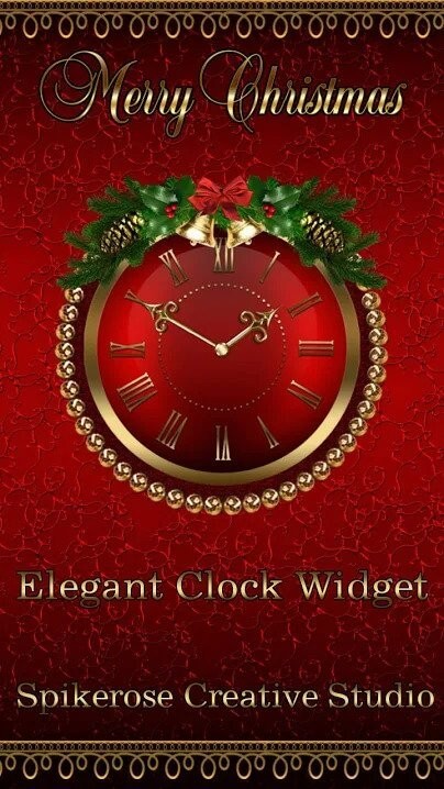 Widget đồng hồ Merry Christmas
