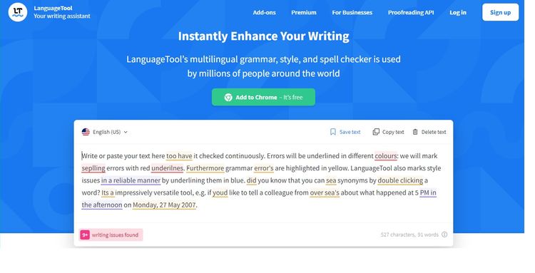 Language Tool nâng cao kỹ năng viết của bạn nhanh chóng
