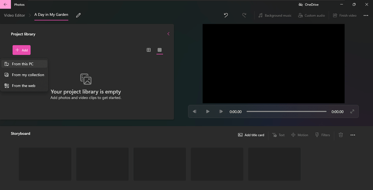 Thêm dự án vào thư viện